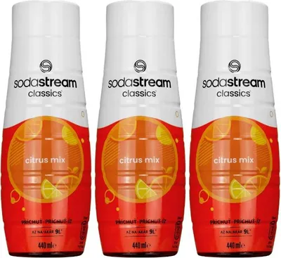 Image de Sirop SodaStream Citrus Mix 440ml. 3 pièces
