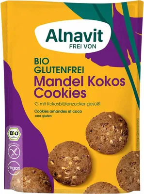 Produktbild von Alnavit Mandel Kokos Cookies 125g