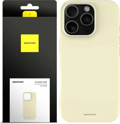 Zdjęcie produktu dla Silikonowe etui SPACECASE Silicone Case do iPhone 16 Pro Beżowy