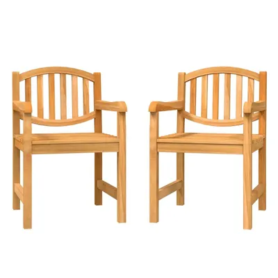 Immagine prodotto di vidaXL Sedie da giardino 2 pezzi 58x59x88 cm in legno massiccio teak