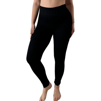 Produktbild von High Waist Leggings Damen Elastische Leggins Weiche Sporthose für Sport Gym-Schwarz-3XL