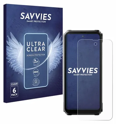 A product box for screen protectors and a smartphone with a screen protector applied.