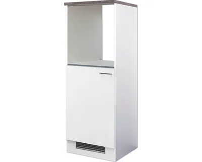 Produktbild von Flex Well Backofen/Kühlumbauschrank für 88er Einbaukühlschrank Lucca BxTxH 60 x 60 x 169 cm weiß matt zerlegt Anschlag r