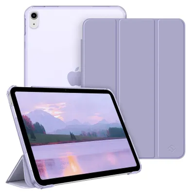 Produktbild von Fintie Hülle für iPad 11. Generation 2025 11 Zoll (A16), iPad 10. Generation 10.9 Zoll 2022 - Ultradünn Schutzhülle mit transparenter Rückseite Abdeckung Case Cover, Auto Schlaf/Wach, Pastellviolett