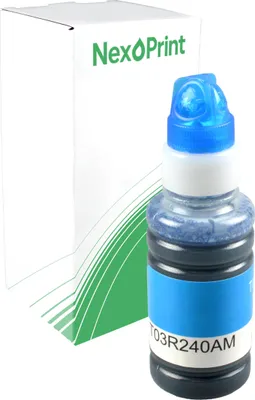 Produktbild von Druckerpatrone kompatibel zu Epson C13T03R240 102 cyan EcoTank ET-2950 Epson ET-2856 Epson ET-2851 Epson ET-2850 Epson ET-2756