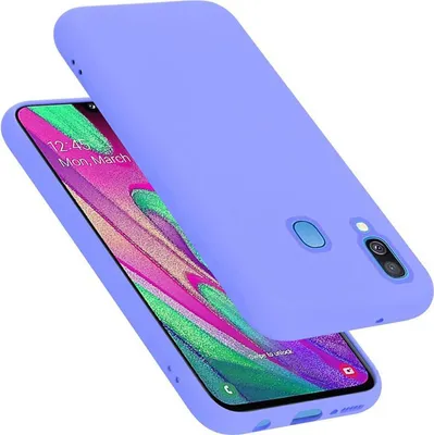 Produktbild von Cadorabo Schutzhülle für Samsung Galaxy A40 Hülle in Lila Handyhülle Case Cover TPU Etui