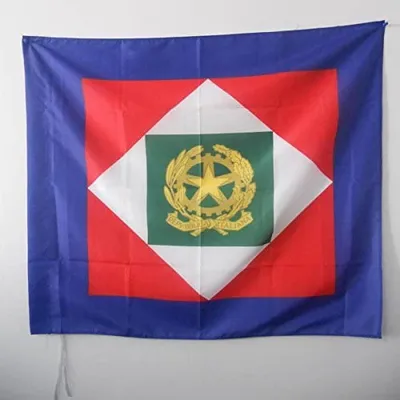 Standarte Präsident Italien 90x90 cm Polyester-Fahne mit Hülse
