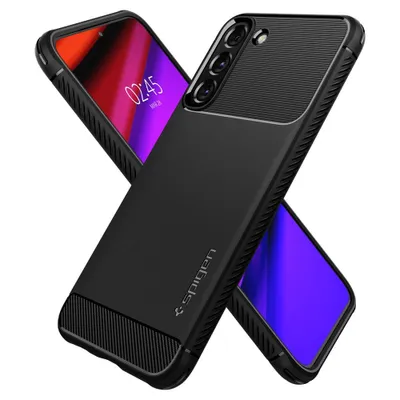 Produktbild von Spigen Rugged Armor, Cover, Samsung, Galaxy S22 5G, 15,5 cm (6.1"), Schwarz