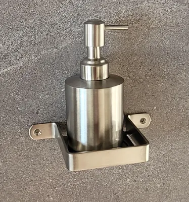 Produktbild von Haceka IXI Seifenspender mit Halterung (415117) 100% Edelstahl