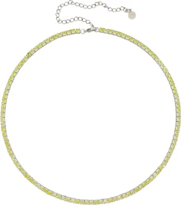 Produktbild von Fashionbox Collier Messing 38+12cm gelb Kristall 449050010