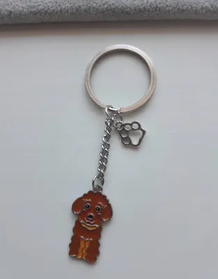Immagine prodotto di Portachiavi Cane Marrone Barboncino Barboncino