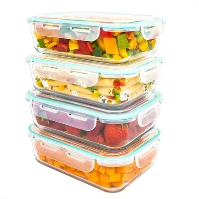 Produktbild von Luchtdichte Glasbehälter 1500ml BPA-frei 4er Set