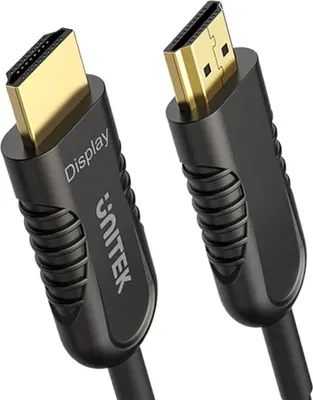 Immagine prodotto di UNITEK HDMI 60m Cavo in fibra ottica 2.0 ad alta velocità con Ethernet ARC 3D 4K Ultra HD (1080p/2160p) PS5 Xbox Series X S, TV OLED PC Laptop Beamer Monitor