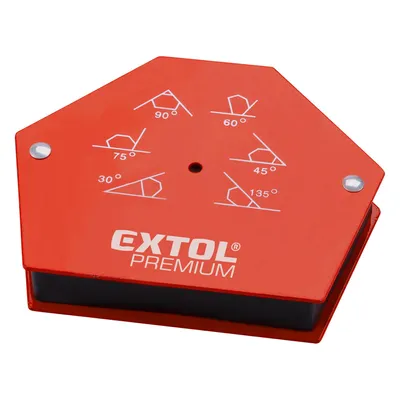Obrázek produktu pro Extol Premium (8815194) magnet-úhelník svařovací 30°-45°-60°-75°-90°-135° nosnost do 22kg