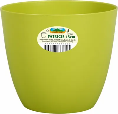 Zdjęcie produktu dla Plastikowa osłonka na doniczkę PATRICIE zielona d25x22cm