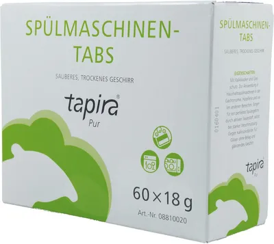 Produktbild von tapira Spülmaschinentabs 60 x 18 g/Pack.