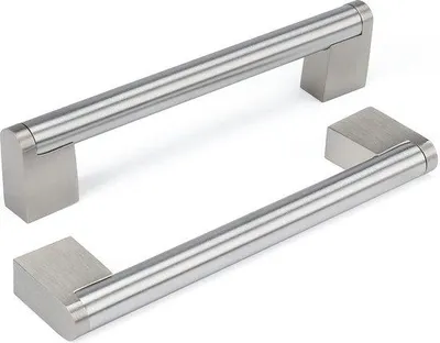 Produktbild von Famanu Küchenschrankgriffe aus gebürstetem Edelstahl - 128 mm
