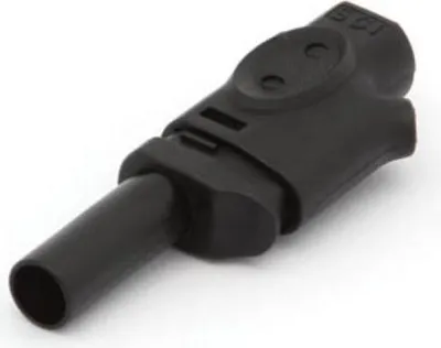 Produktbild von BANANENSTECKER 4 mm IEC1010 STECKBAR - SCHWARZ
