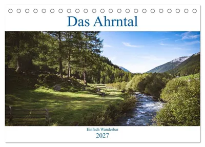 Produktbild von Das Ahrntal (Tischkalender 2027 DIN A5 quer), CALVENDO Monatskalender