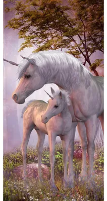 Produktbild von Duschtuch Badetuch Handtuch Strandtuch Einhorn Unicorn 70 x 140cm