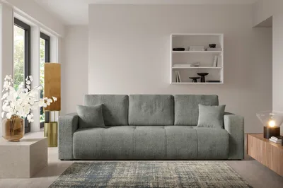 Produktbild von Furnisell Schlafsofa Sofa mit Bettkasten "VERITA", Dunkelgrau