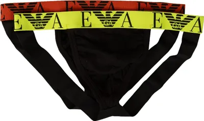 Zdjęcie produktu dla zestaw 2 męskich pasków do pończoch EMPORIO ARMANI z elastycznej bawełny