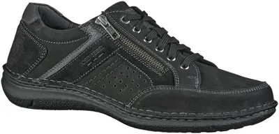 Produktbild von Josef Seibel Anvers 87, komfortable Herren Nubukleder Halbschuhe in schwarz, Herren Extra Weite, herausnehmbares Josef Seibel Fußbett