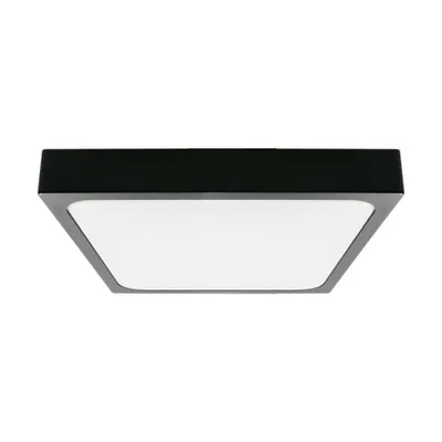Obrázek produktu pro V-Tac VT-8624S LED stropní svítidlo se senzorem pohybu - 24W - Černá - 4000K - Čtvercová - Vhodné do koupelen