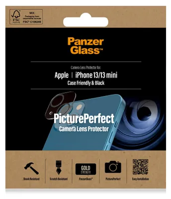 Produktbild von PanzerGlass ® PicturePerfect Kameraschutz iPhone 13 | Mini, Apple, Apple - iPhone 13, Apple - iPhone 13 Mini, Trockene Anwendung, Kratzresistent, Schockresistent, Transparent, 1 Stück(e)