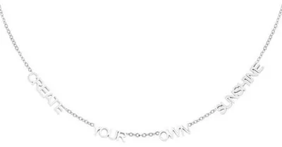 Immagine prodotto di Create your own sunshine collana - Argento - Catenina in acciaio inox - Senza nichel