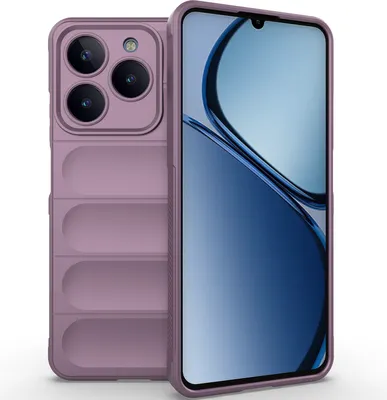 Produktbild von Handyhülle für Realme C63 Weich TPU Silikon Stossfest Anti-rutsch Hülle Lila