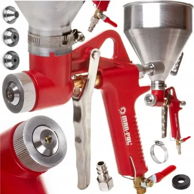 Produktbild von Trichterpistole Putzpistole Spritzpistole Putzhexe Putzmeister 3 Düsen (5L-ALU)