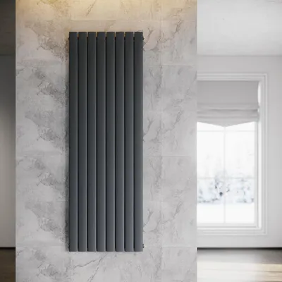 Obrázek produktu pro SONNI Panelový radiátor, vertikální, jednovrstvý, antracitový, 1800 × 619 mm, bez topného tělesa