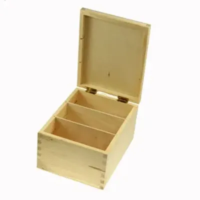 Produktbild von Fotobox aus Holz | Holzbox für CD | Foto-Aufbewahrungsbox | Bildbehälter | Bild-aufbewahrungsbehälter | CD und Fotobox