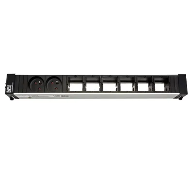 Obrázek produktu pro Bachmann 909.012, Hliník, Černá, 2 AC zásuvky / AC zásuvek, 444 mm