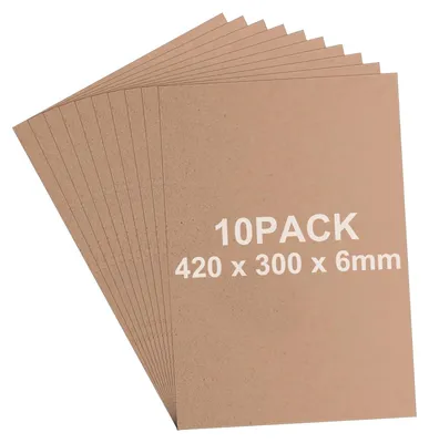 Obrázok produktu pre MDF dosky, formát A3, hrúbka 6 mm, 10 kusov, vhodné na kreatívne projekty