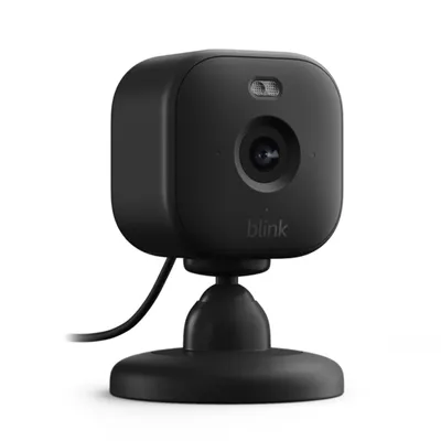 Zdjęcie produktu dla Blink Mini 2 - Kamera monitorująca, inteligentna kamera bezpieczeństwa typu plug-in z noktowizorem HD w kolorze, zintegrowanym reflektorem, funkcją interkomu i wykrywaniem ruchu, kompatybilna z Alexa (czarna)