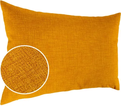 Produktbild von Dekokissenbezug MrJack Uni Gelb 50x30cm Einfarbig Leinenoptik Sofakissen mit Reißverschluss