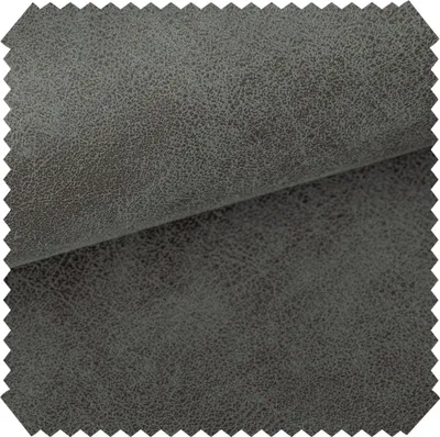 Produktbild von novely® exquisit ETERNITY Vintage Polsterstoff - Antiklederoptik Möbelstoff - Schwer entzündbares Velours-Kunstleder - Pflegeleichte Meterware 1lfm - Farbe: 09 Grau
