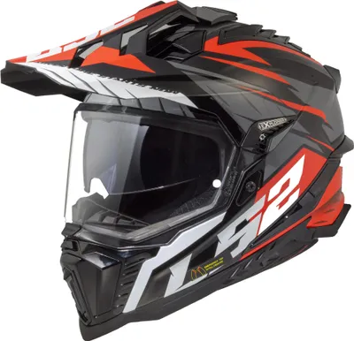 Immagine prodotto di Casco motocross LS2 MX701 Explorer Spire, nero/grigio/rosso, XL (61/62)