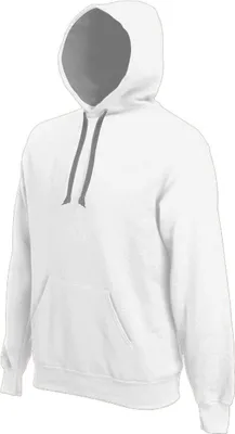 Produktbild von Kariban Uni Hoodie Kapuzenpullover Sweatjacke Sweatshirt Pullover, Größe:S, Farbe:White/Fine Grey