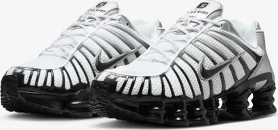 Produktbild von Nike Shox TL "Metallic Silver Wolf Grey" Weiß/Schwarz, Größe: 41