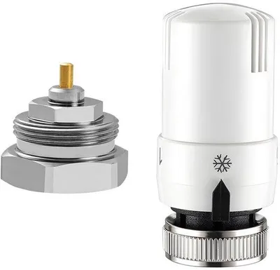 Produktbild von Thermostatventil für Heizung, M30 x 1,5, für Heizkörper mit Adapter M30 x 1,0, Flüssigkeitssensor, Thermostatkopf für Zuhause und Büro, 6 Stück