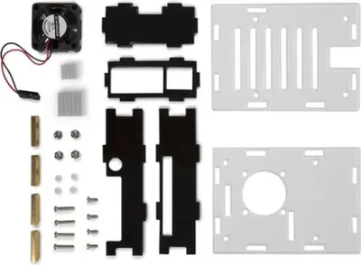 Produktbild von Whadda WPA507, Hülle, Raspberry Pi, Raspberry Pi, Schwarz, Transparent, Plexiglas, 101 g