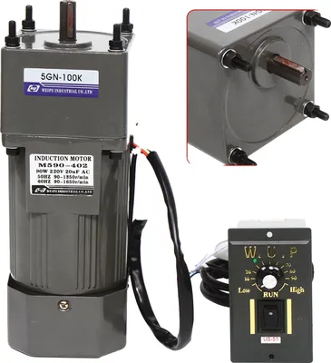 Obrázek produktu pro Elektrický převodový motor, 90 W, regulace otáček 0-13,5 ot/min, točivý moment 24 Nm, střídavé napětí 208-230/240 V, CE