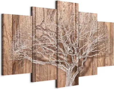 Produktbild von Vlies Leinwandbild - Tree Story 200x100 cm Blätter b-C-0046-b-o