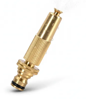 Imagen del producto de Pistola de riego ajustable de Messing, con conexión de 1/2 pulgada, para jardín y cuidado de plantas