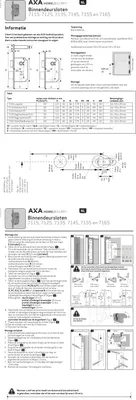 Produktbild von AXA Türschloss 7165 - für WC/Badezimmer TL63 - 8 - Schloss für Innentüren mit Schlüssel - Frontplatte aus Edelstahl - inkl. Schließblech und…