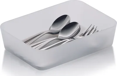 Produktbild von Kela Schubladeneinteiler Gaveta PP-Kunststoff weiß gefrostet 18x13x4,5cm, 11381