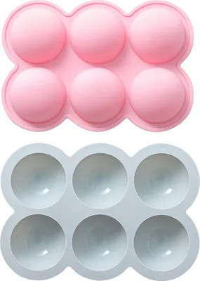 Obrázek produktu pro CANDeal 2 kusy velké půlkulaté silikonové formy, půlkulaté formy na čokoládu, sladkosti a gumové medvídky, sada na pečení čajového dortu